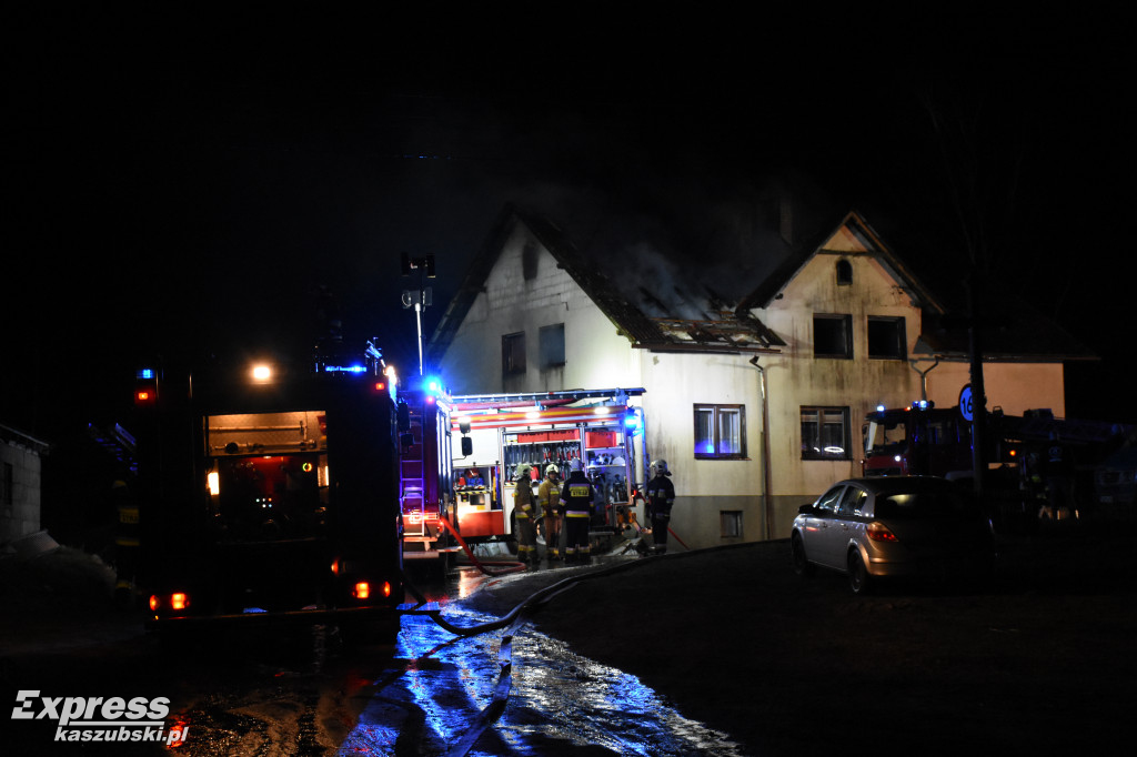 Pożar budynku w Widnej Górze