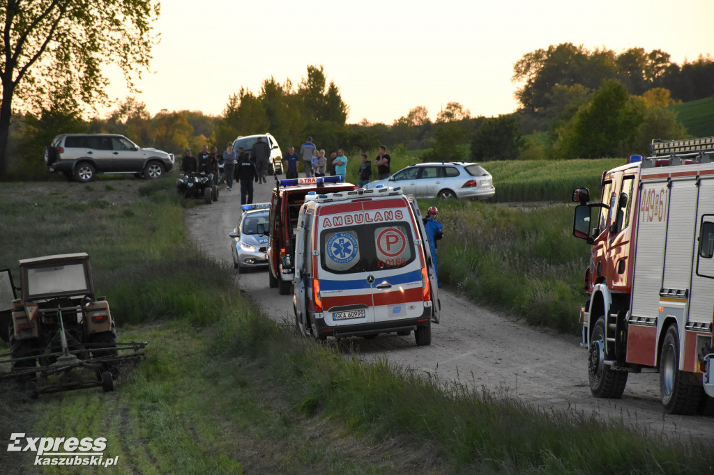 Wypadek na polu w Łyśniewie