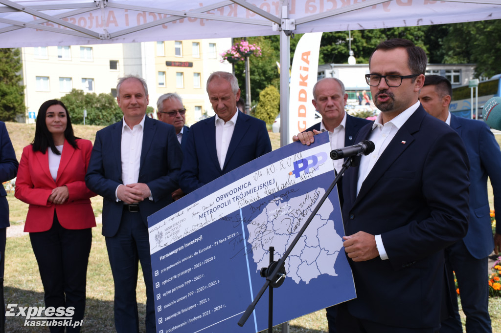 Konferencja prasowa ws. przetargu na budowę OMT