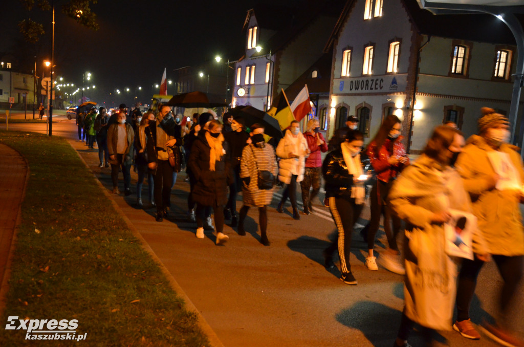 Kartuzy. Protest przeciwko zaostrzeniu prawa do aborcji