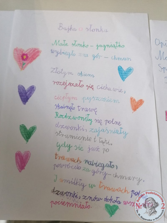 Uczniowie SP nr 2 podarowali wiersze
