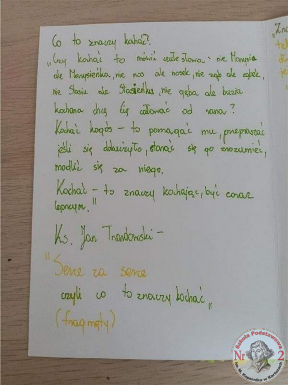 Uczniowie SP nr 2 podarowali wiersze