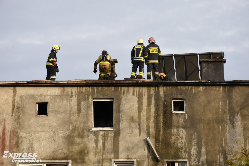 Pożar budynku w Kamienicy Królewskiej