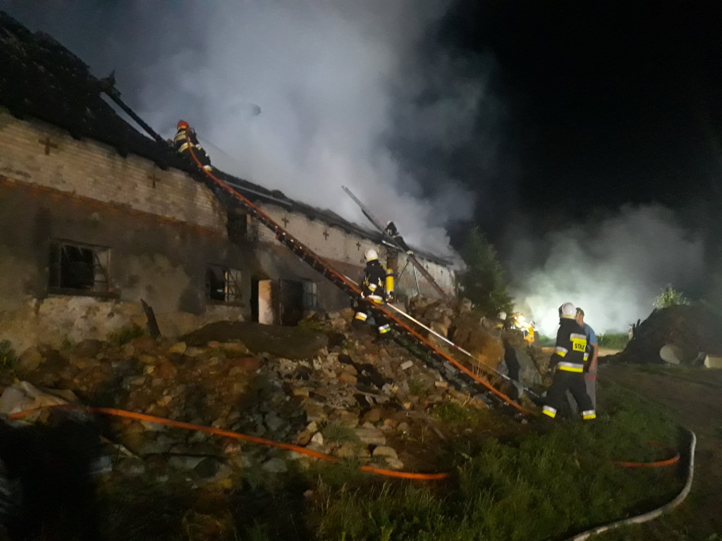 Potężny pożar w Żukowie