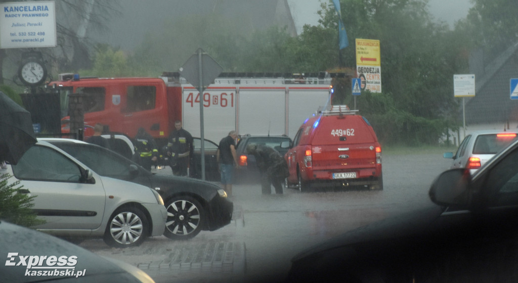 Potężna nawałnica w rejonie Sierakowic
