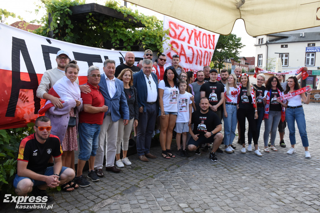Doping dla Szymona Sajnoka w Kartuzach