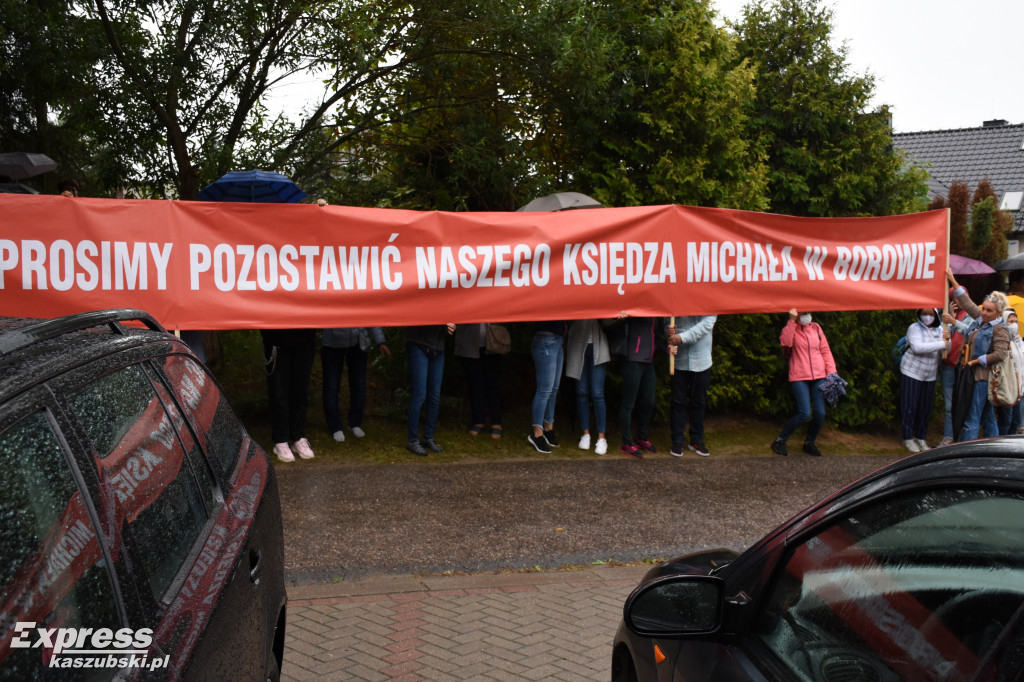 Protest mieszkańców Borowa