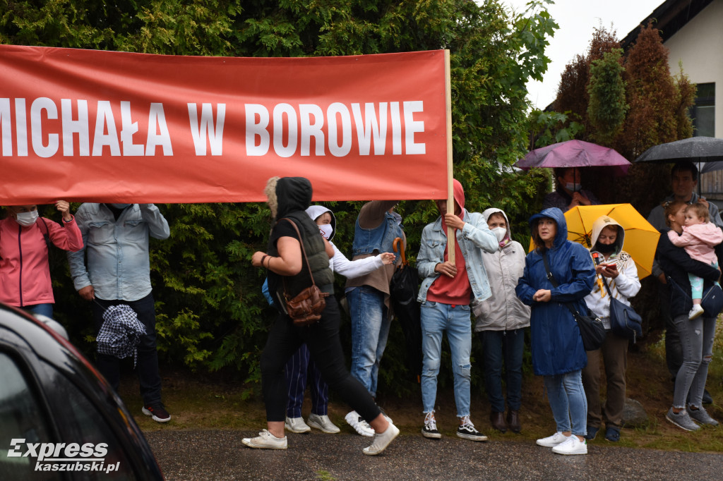 Protest mieszkańców Borowa