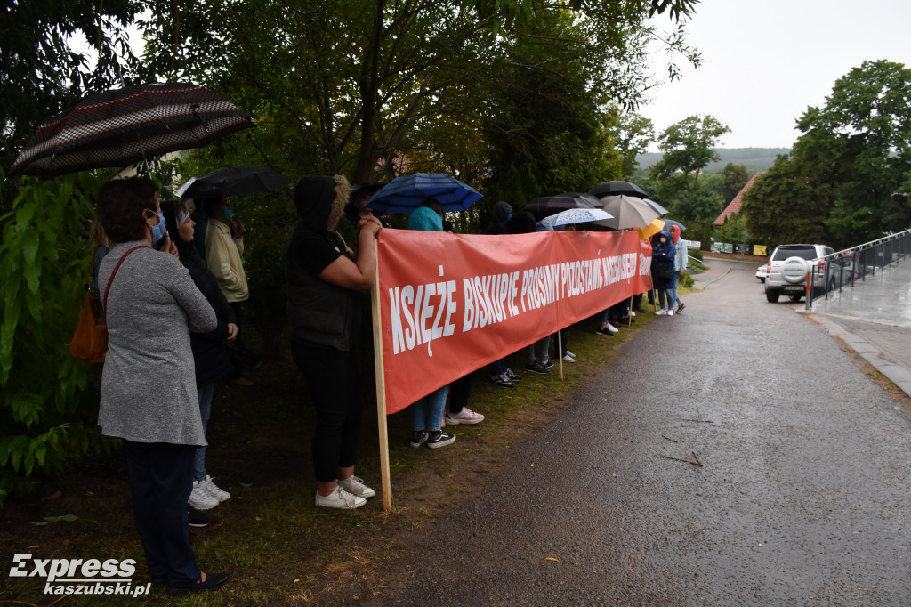 Protest mieszkańców Borowa