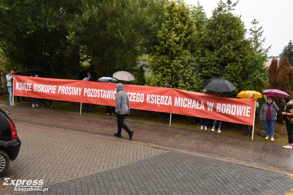 Protest mieszkańców Borowa