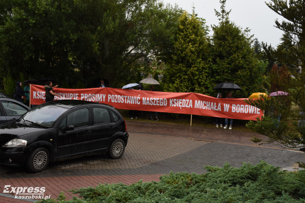Protest mieszkańców Borowa