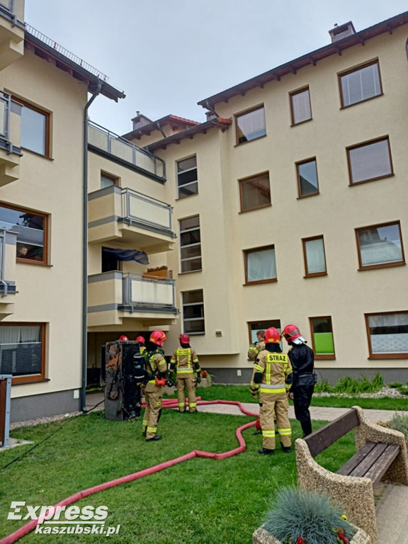 Pożar na osiedlu Na Stoku
