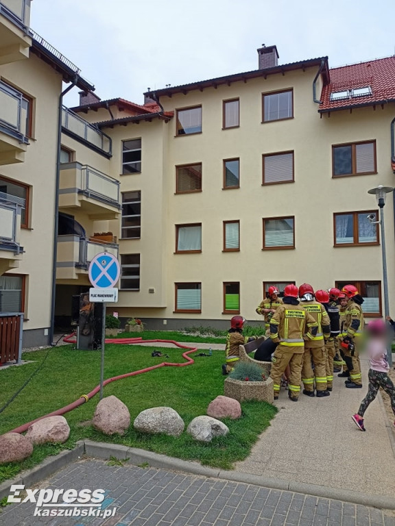 Pożar na osiedlu Na Stoku