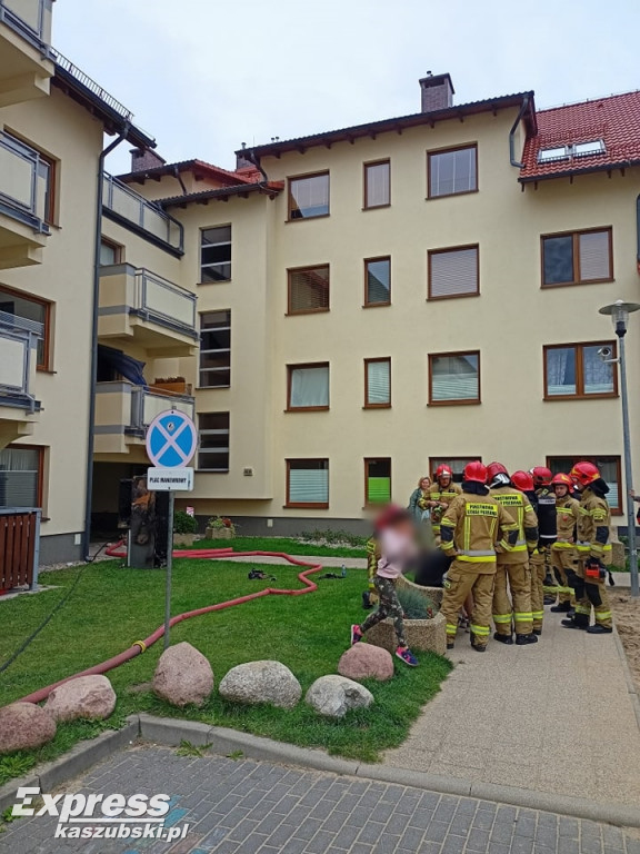 Pożar na osiedlu Na Stoku