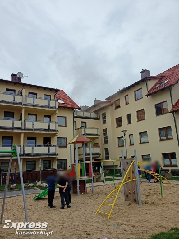 Pożar na osiedlu Na Stoku