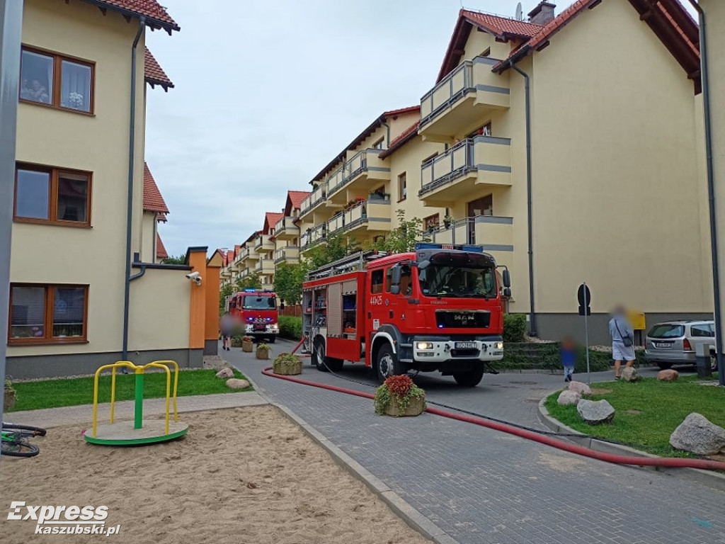 Pożar na osiedlu Na Stoku