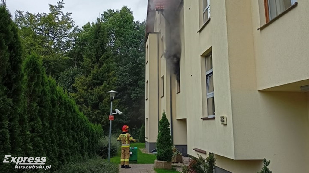 Pożar na osiedlu Na Stoku