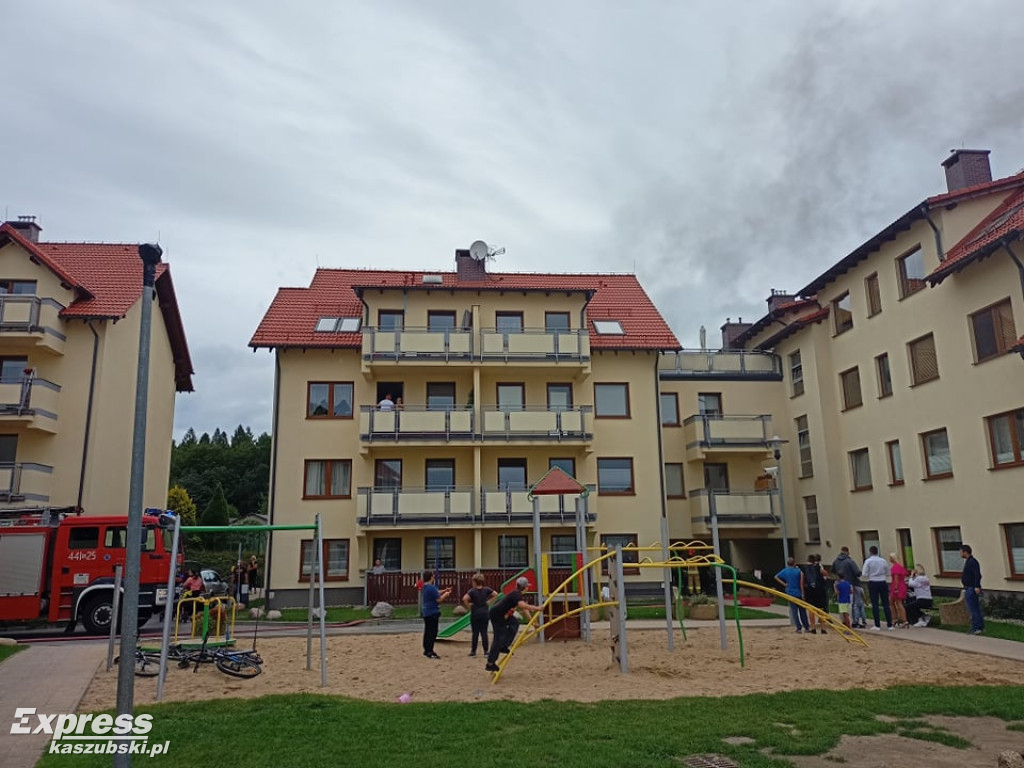Pożar na osiedlu Na Stoku