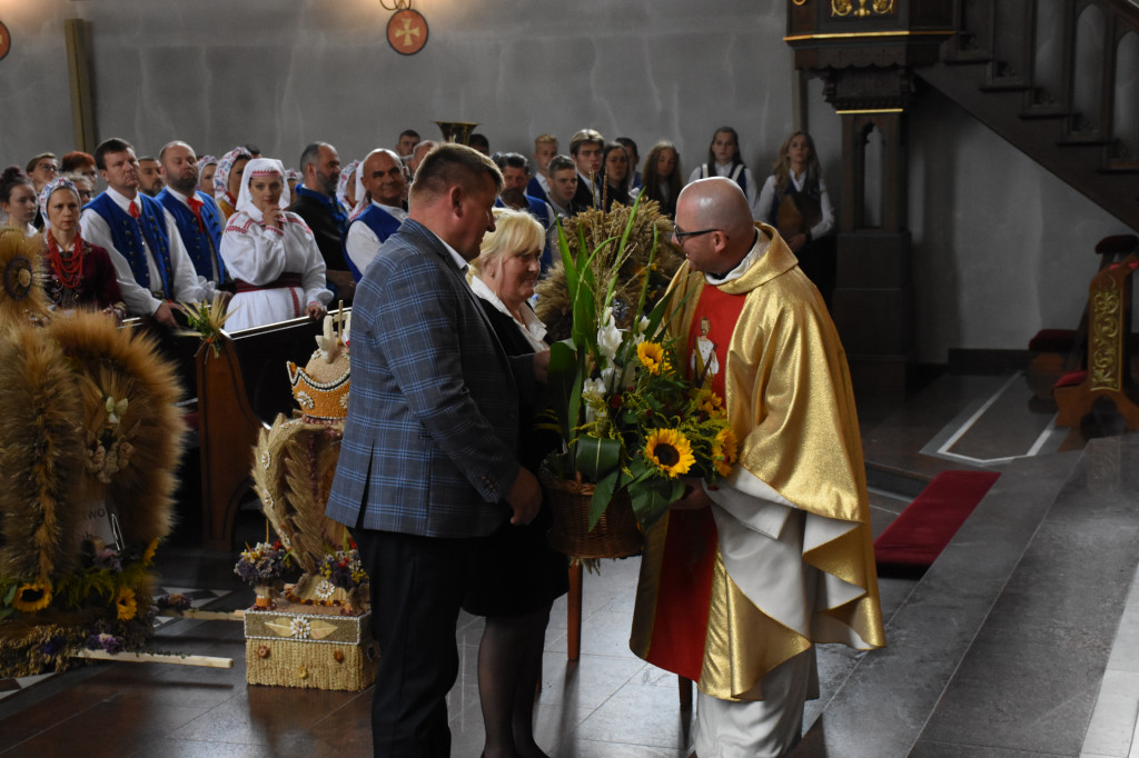 Uroczystość dożynkowa w Przodkowie