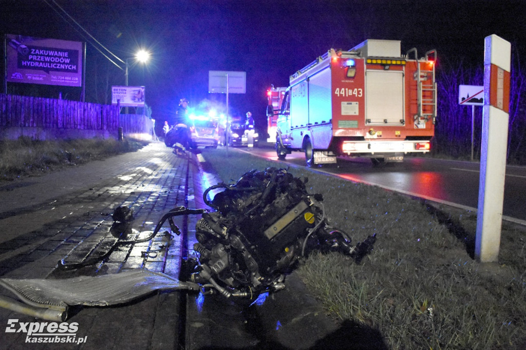 Wypadek w Porębach (gm. Sierakowice)