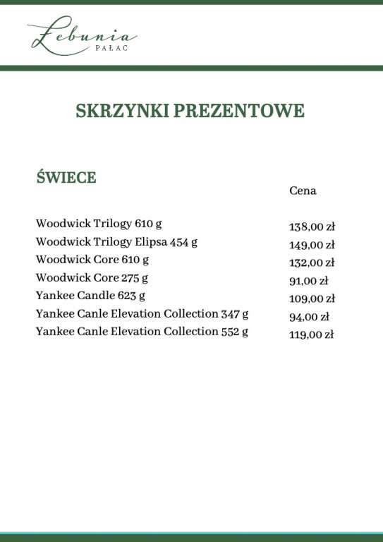Skrzynki prezentowe od Pałacu Łebunia