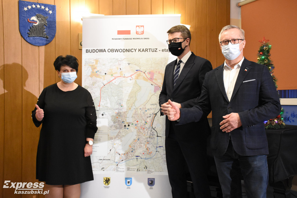 Konferencja prasowa ws. obwodnicy Kartuz