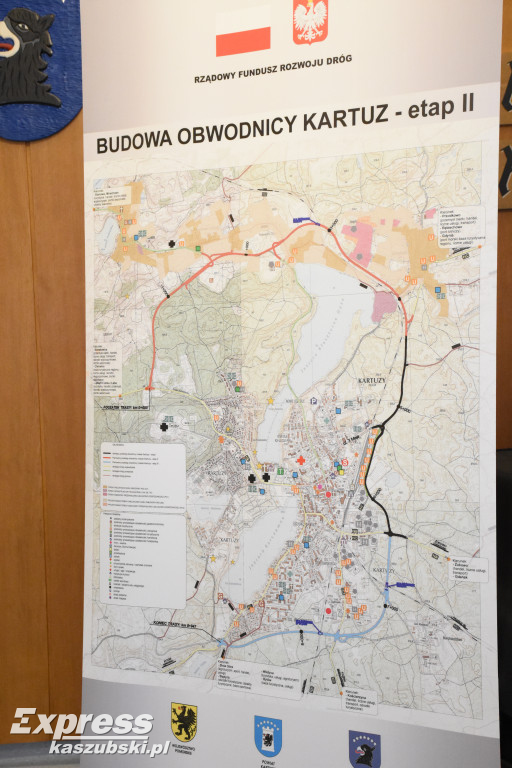 Konferencja prasowa ws. obwodnicy Kartuz