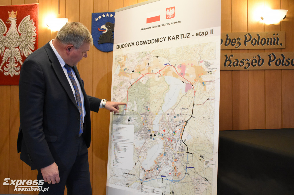 Konferencja prasowa ws. obwodnicy Kartuz