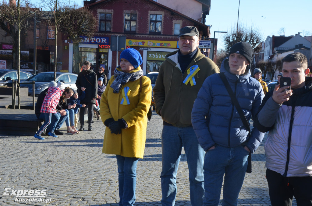 Kartuzy. Wiec poparcia dla Ukrainy