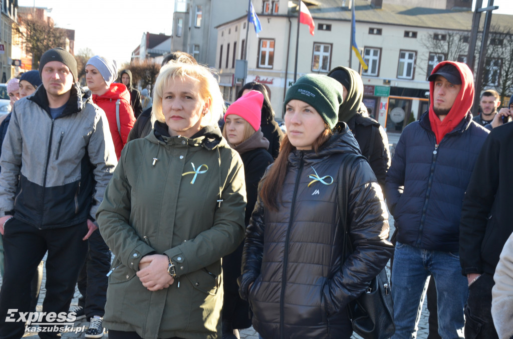 Kartuzy. Wiec poparcia dla Ukrainy