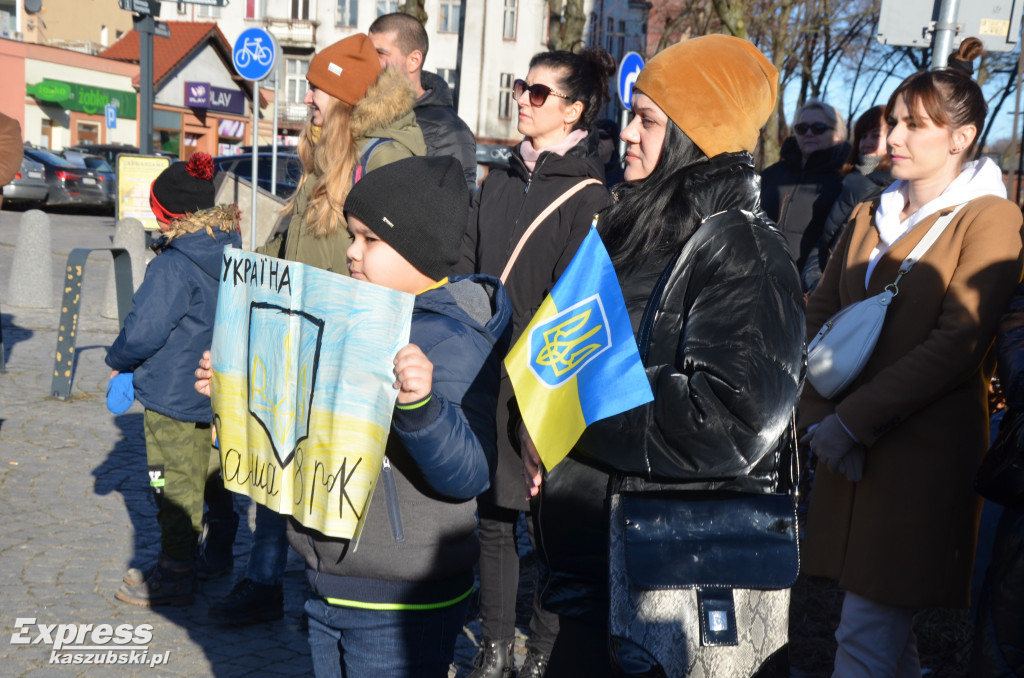 Kartuzy. Wiec poparcia dla Ukrainy