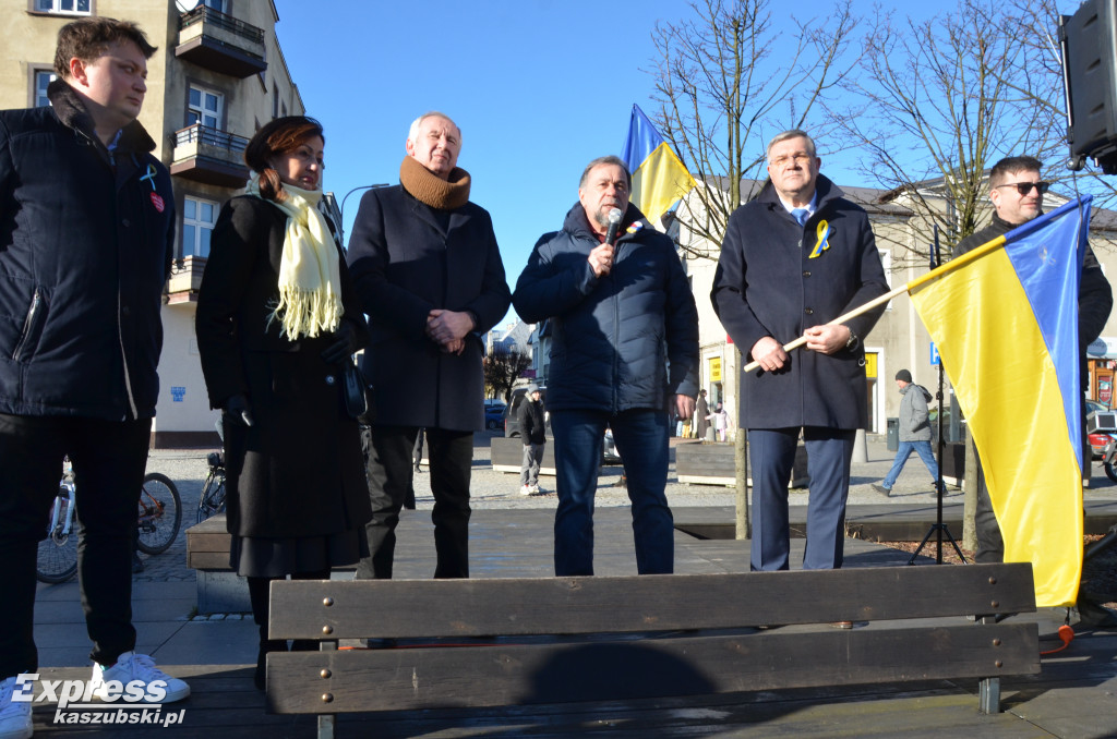 Kartuzy. Wiec poparcia dla Ukrainy