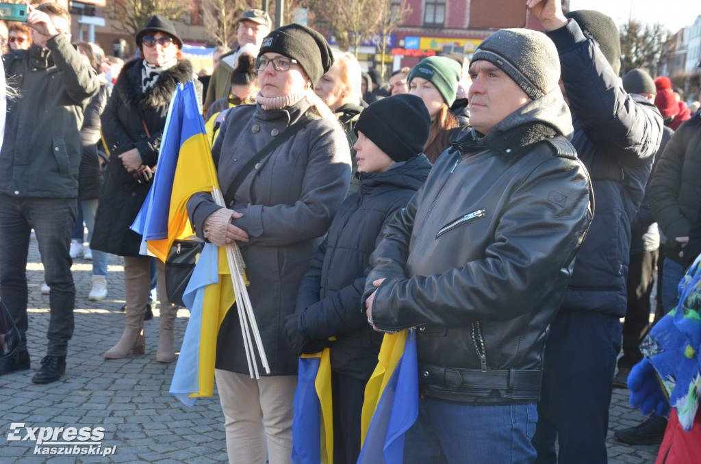 Kartuzy. Wiec poparcia dla Ukrainy