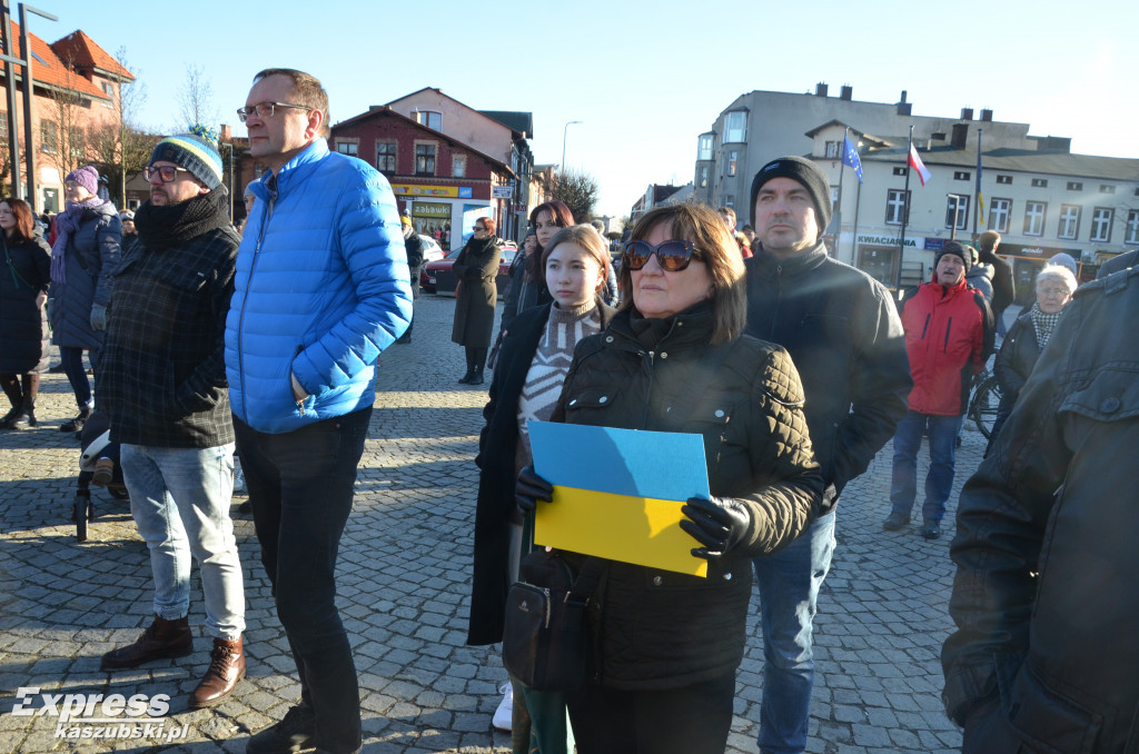 Kartuzy. Wiec poparcia dla Ukrainy