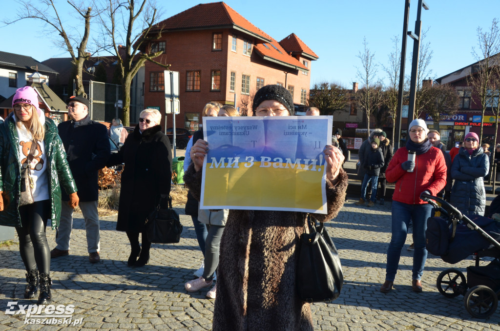 Kartuzy. Wiec poparcia dla Ukrainy