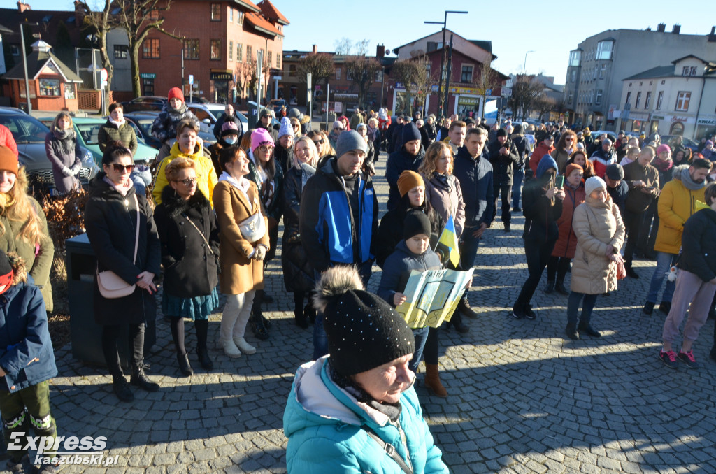 Kartuzy. Wiec poparcia dla Ukrainy