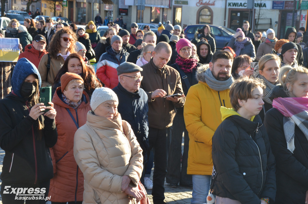 Kartuzy. Wiec poparcia dla Ukrainy