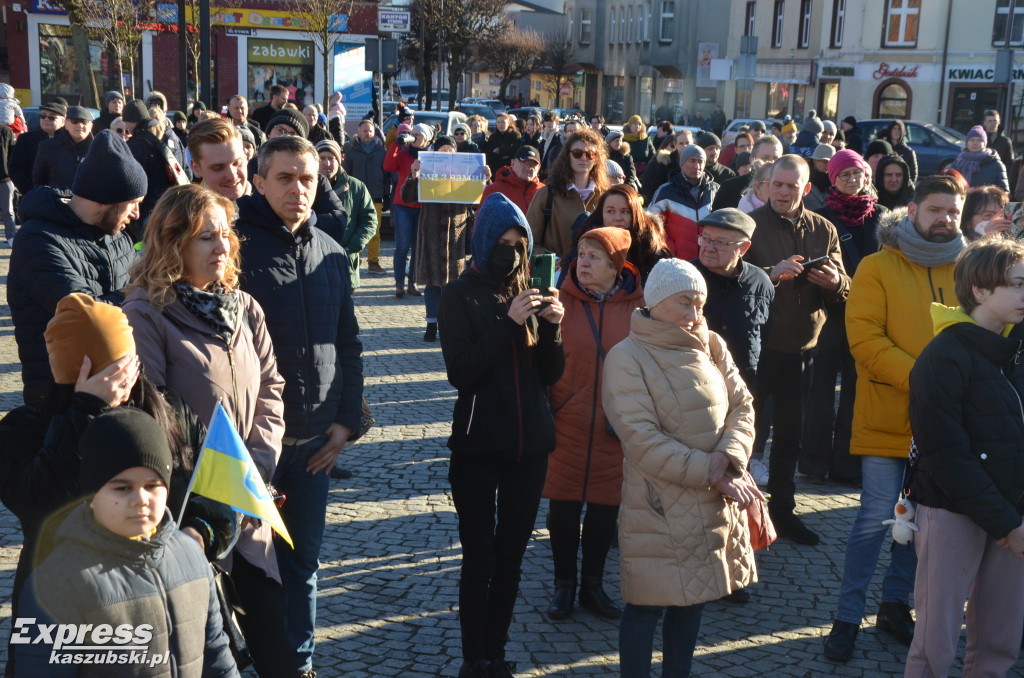 Kartuzy. Wiec poparcia dla Ukrainy