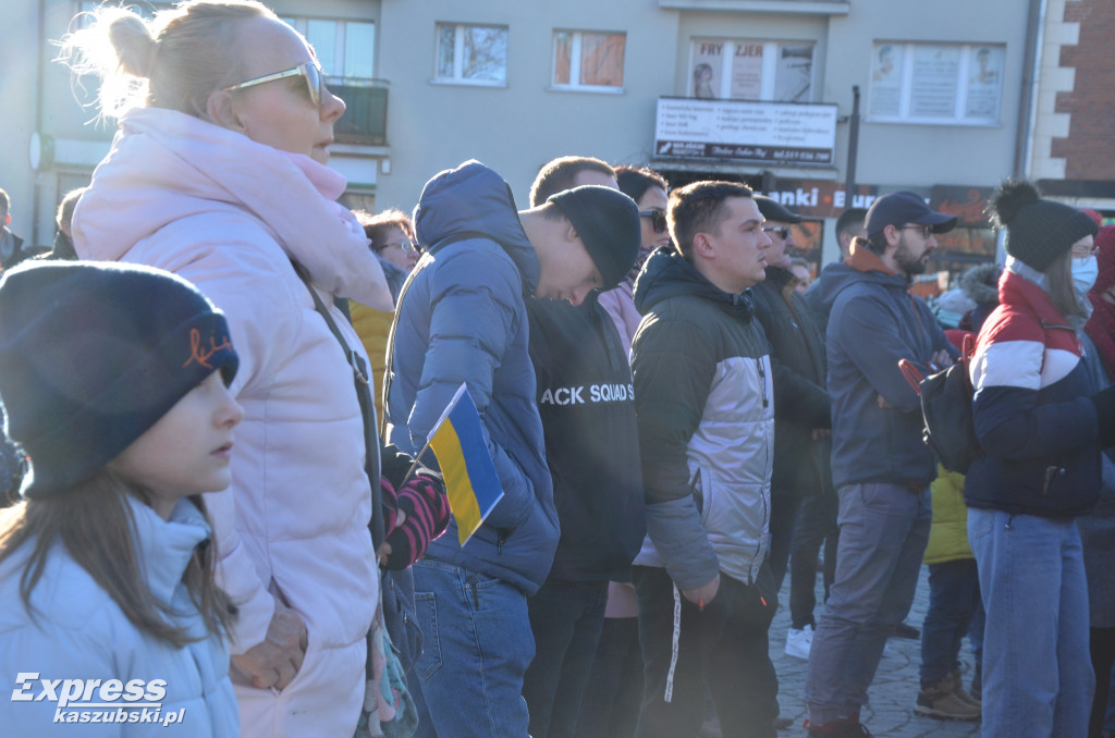 Kartuzy. Wiec poparcia dla Ukrainy