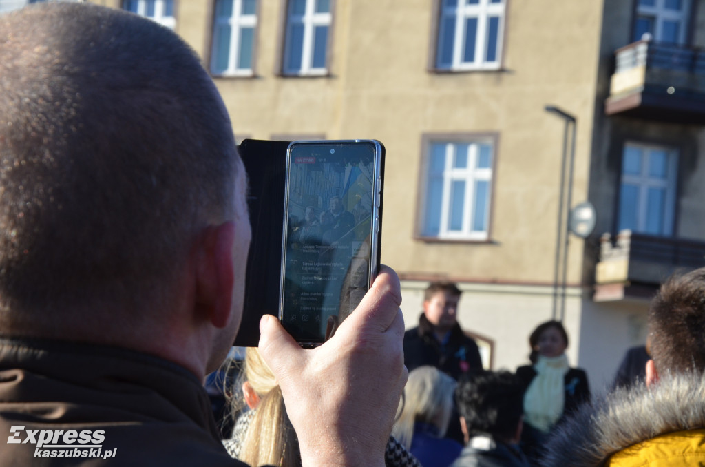 Kartuzy. Wiec poparcia dla Ukrainy