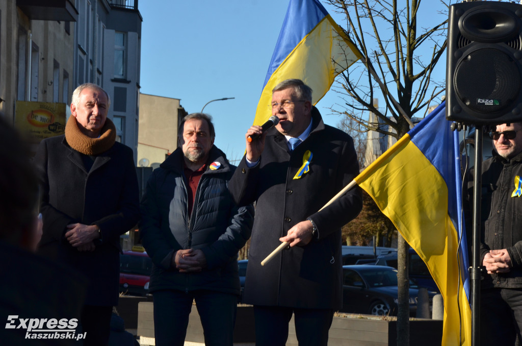 Kartuzy. Wiec poparcia dla Ukrainy