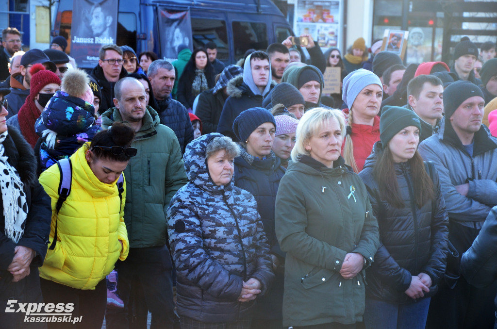 Kartuzy. Wiec poparcia dla Ukrainy