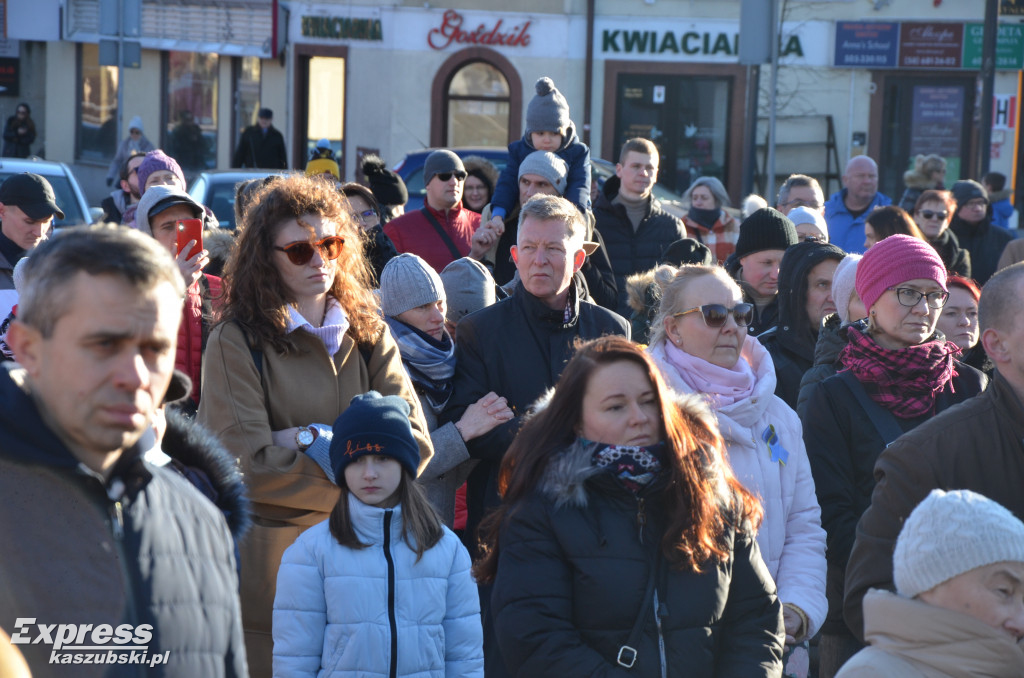 Kartuzy. Wiec poparcia dla Ukrainy