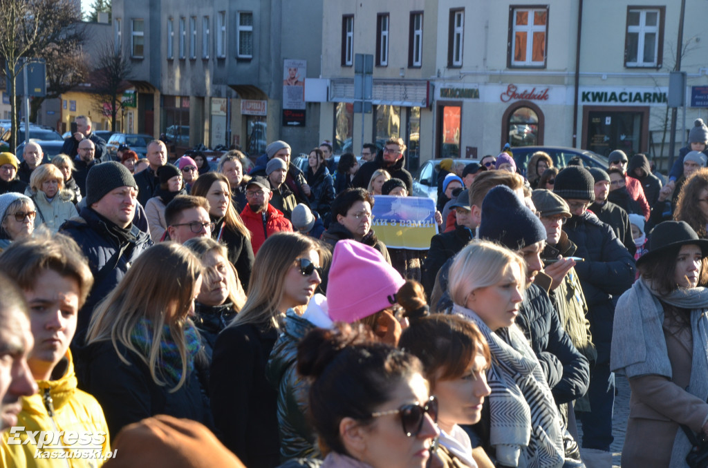 Kartuzy. Wiec poparcia dla Ukrainy