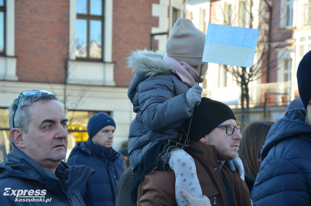 Kartuzy. Wiec poparcia dla Ukrainy