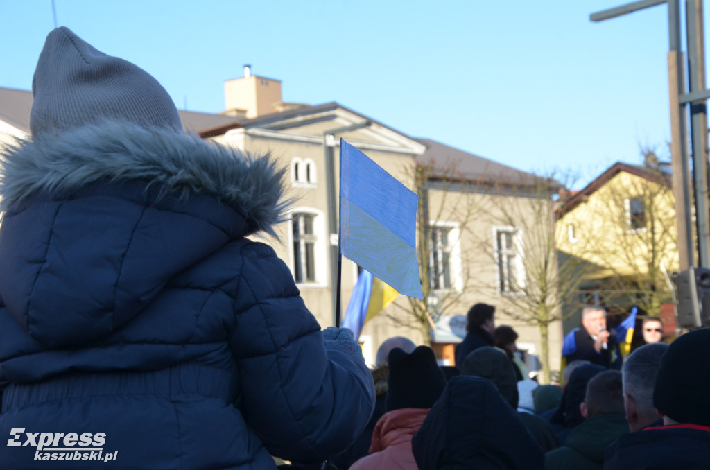 Kartuzy. Wiec poparcia dla Ukrainy