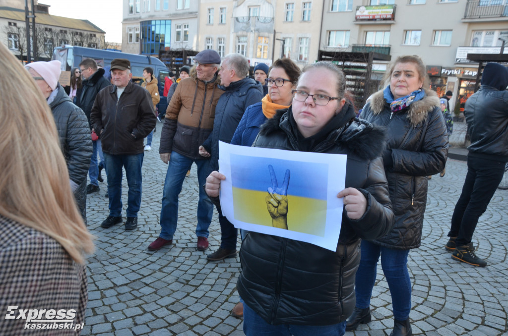 Kartuzy. Wiec poparcia dla Ukrainy
