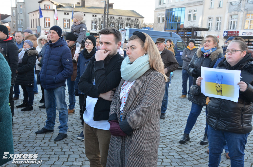 Kartuzy. Wiec poparcia dla Ukrainy
