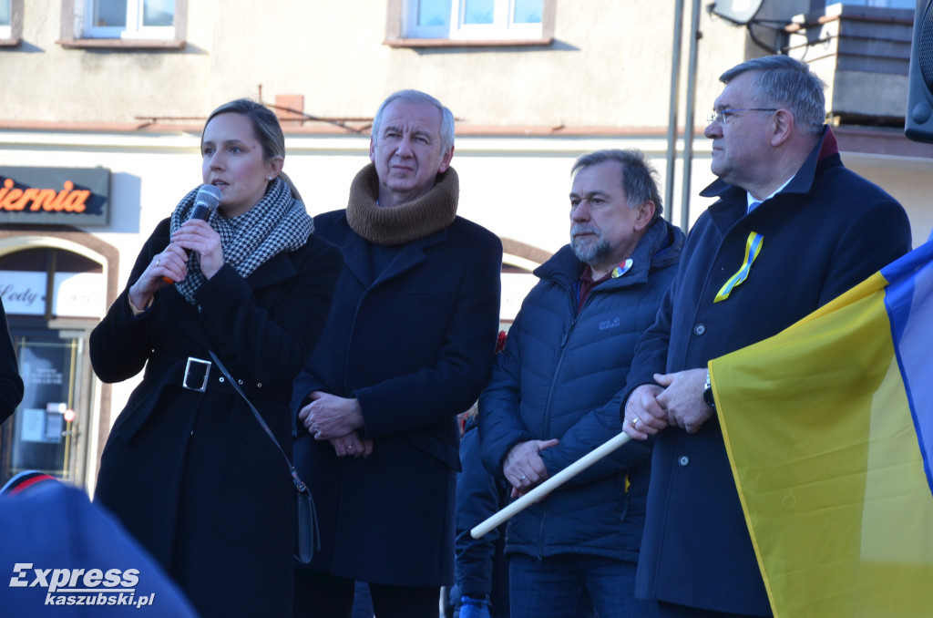 Kartuzy. Wiec poparcia dla Ukrainy