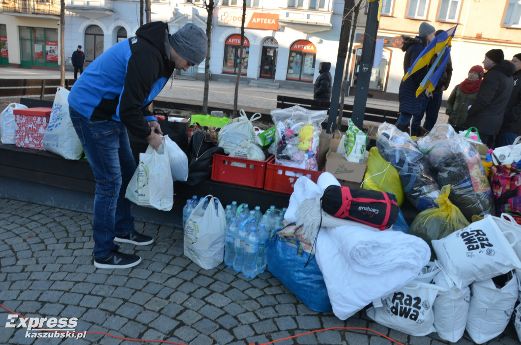 Kartuzy. Wiec poparcia dla Ukrainy